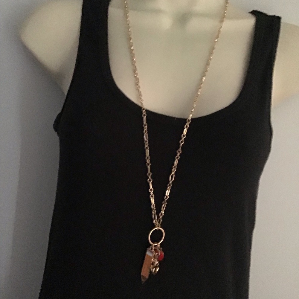 Paparazzi New Gold Pendant Lanyard Necklace, Great gift for teachers.